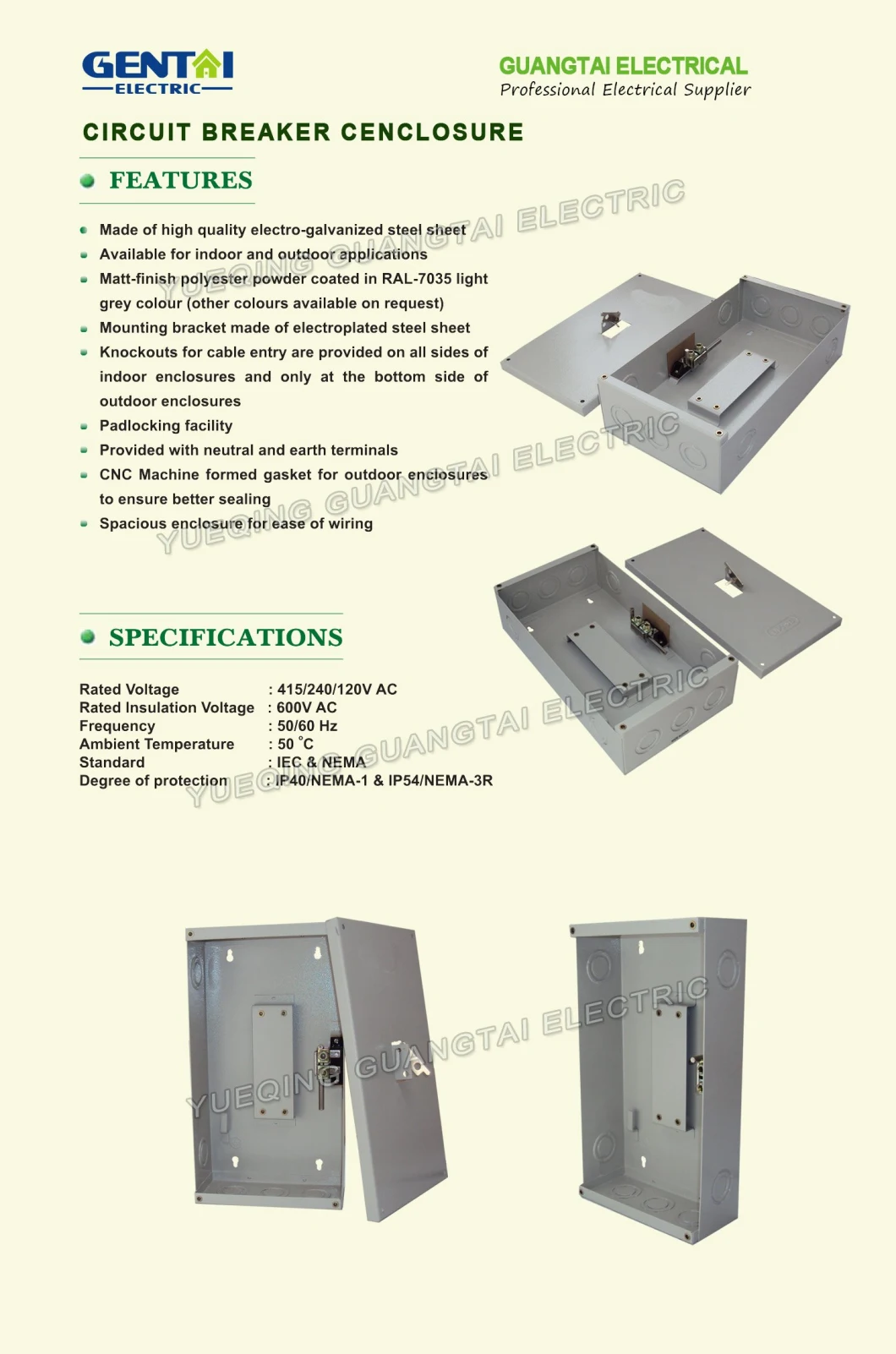 Good Quality Cheaper Mitsubishi Type 4p 50A Moulded Case Circuit Breaker