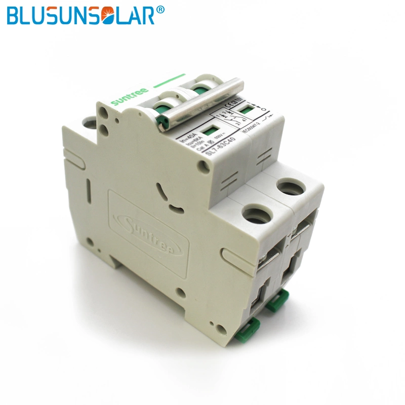 10PCS 2 Pole 25A 32A 40A 50A 63A DC550V MCB DC Circuit Breaker Solar Energy Photovoltaic (PV) Solar DC Switch