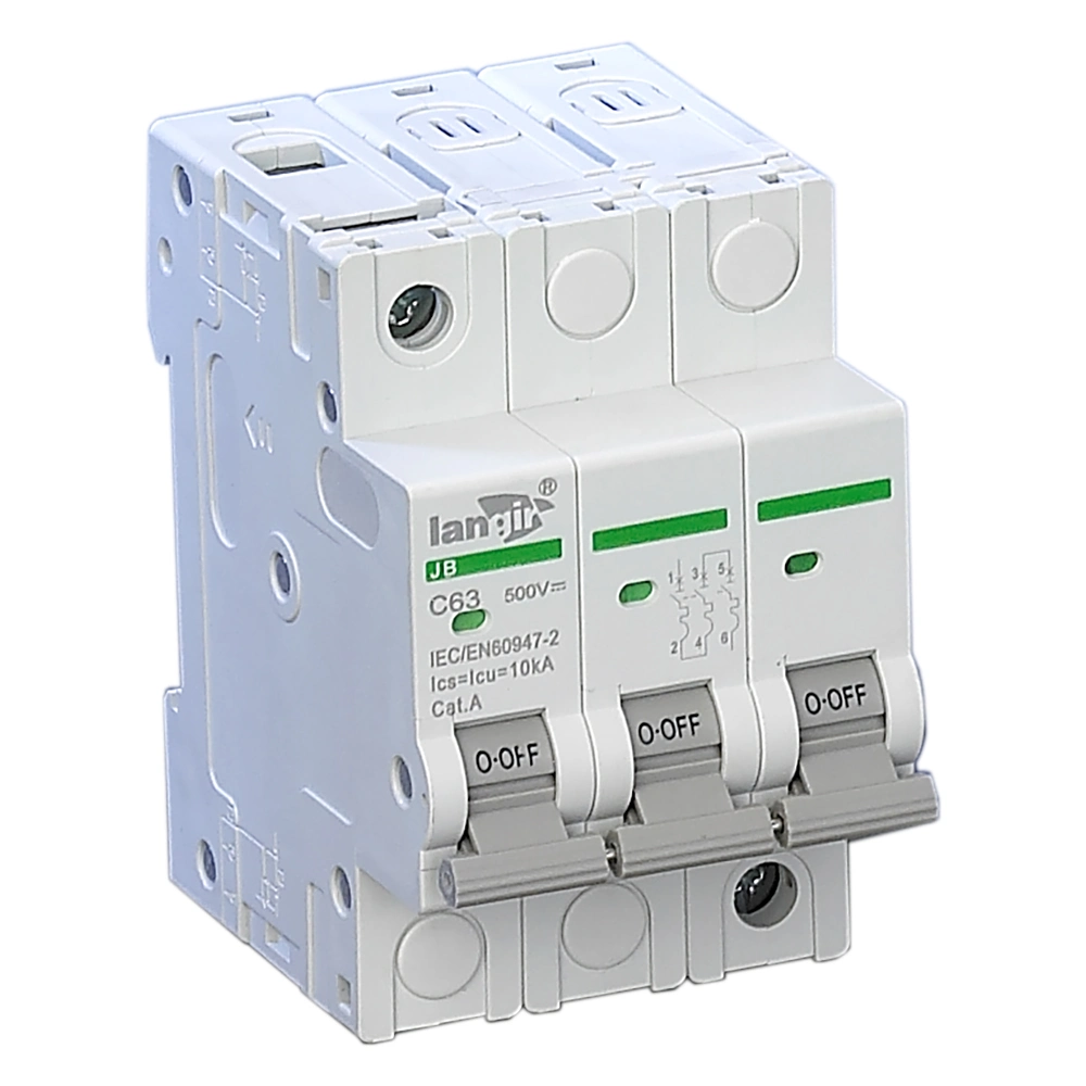 3p DC Miniature Circuit Breaker Non Polarized DC Breaker with TUV Certificates From 1A to 63A