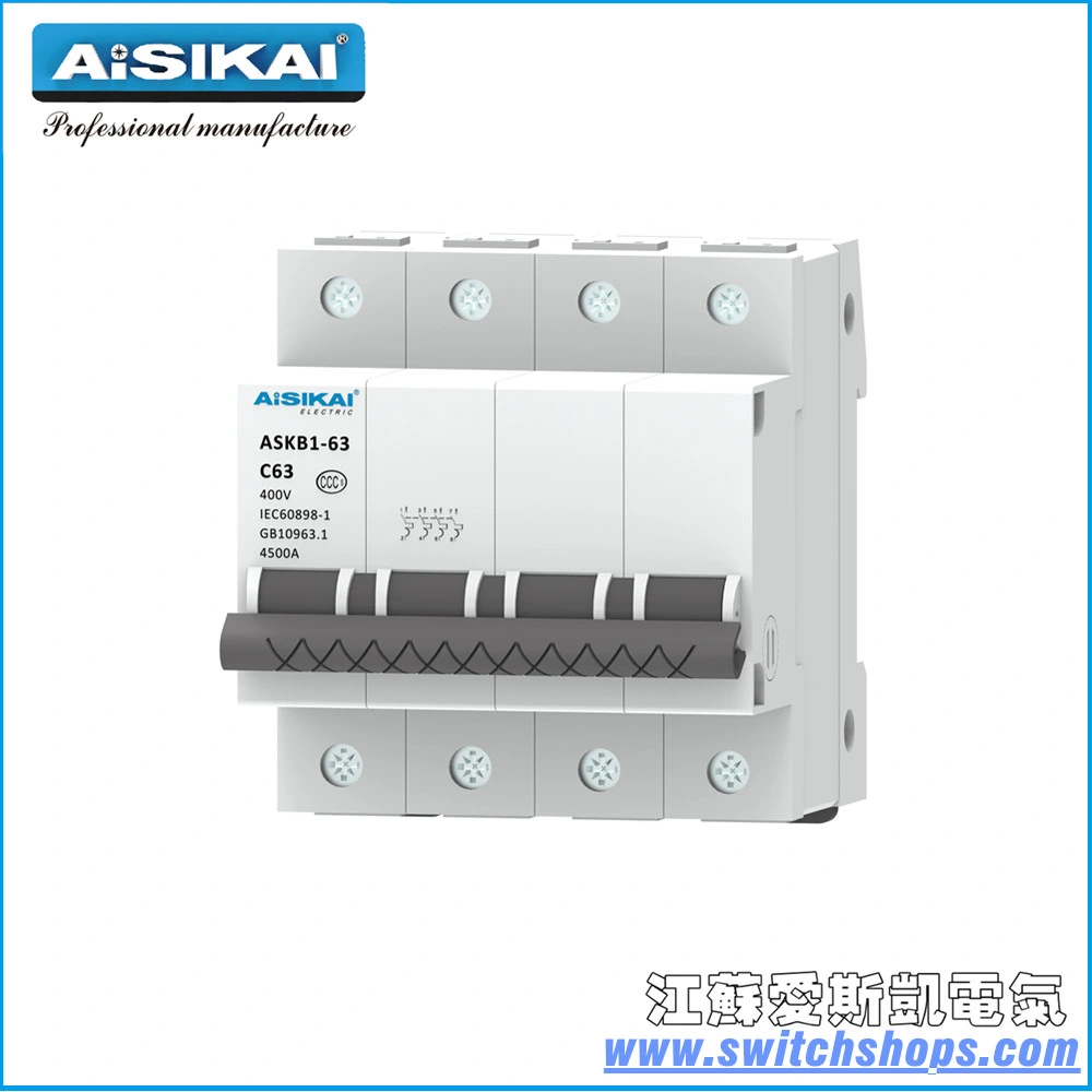 Askb Miniature Circuit Breaker 63A 3poles MCCB