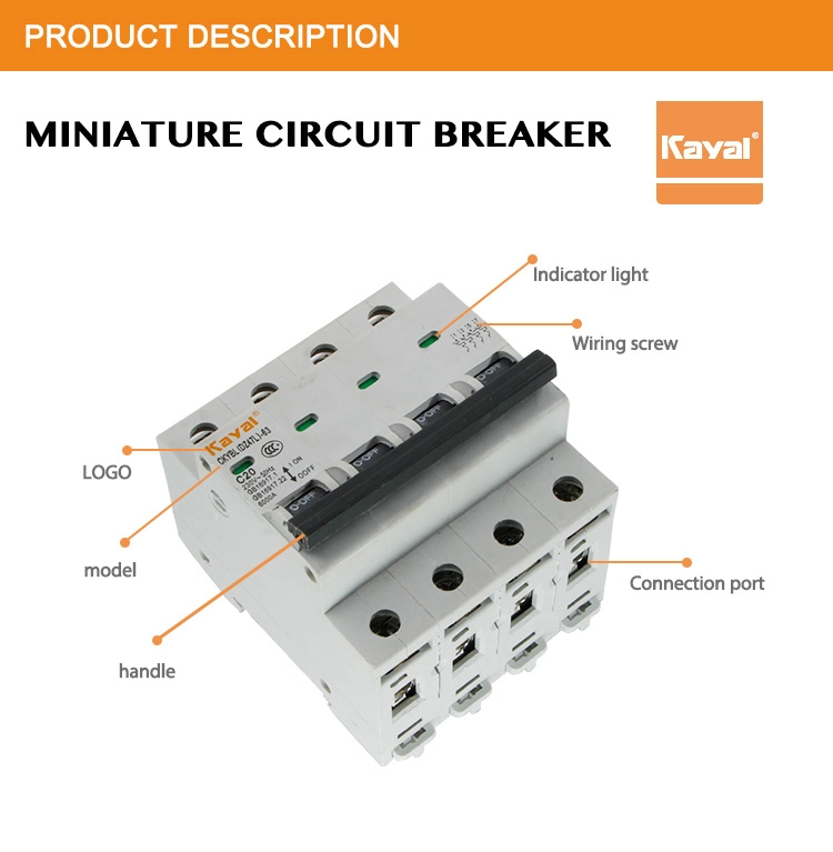 3p 3 Phase MCB C45 Mini Circuit Breaker