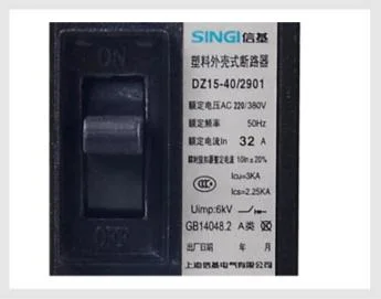 100A 40A 63A 80A Electric Moulded Case Circuit Breaker