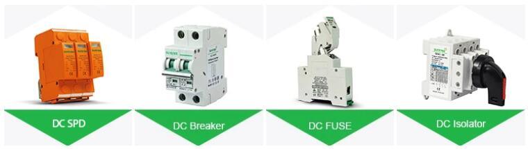 Suntree DC Circuit Breaker 2p 550V 600V 3p 750V 6 to 63A