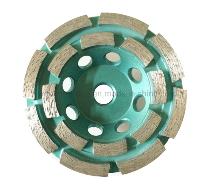 Double Row Diamond Cup Grinding Wheel for Soft Building Materials