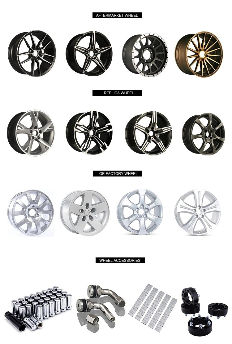 New Design Gloss Black, Hyper Black, Silver Alloy Wheel B-B-S Wheel