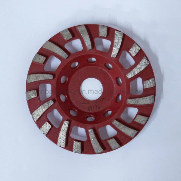 Diamond Double Row Disc Concrete Grinding Sintered Diamond Floor Grinding Cup Wheels Diamond Polishing Cup Wheels for Machines