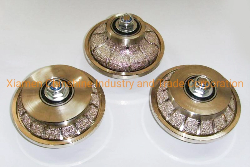 Vacuum Brazed Diamond Router Bit Profile Grinding Wheel for Angle Grinder on Granite Marble Stone