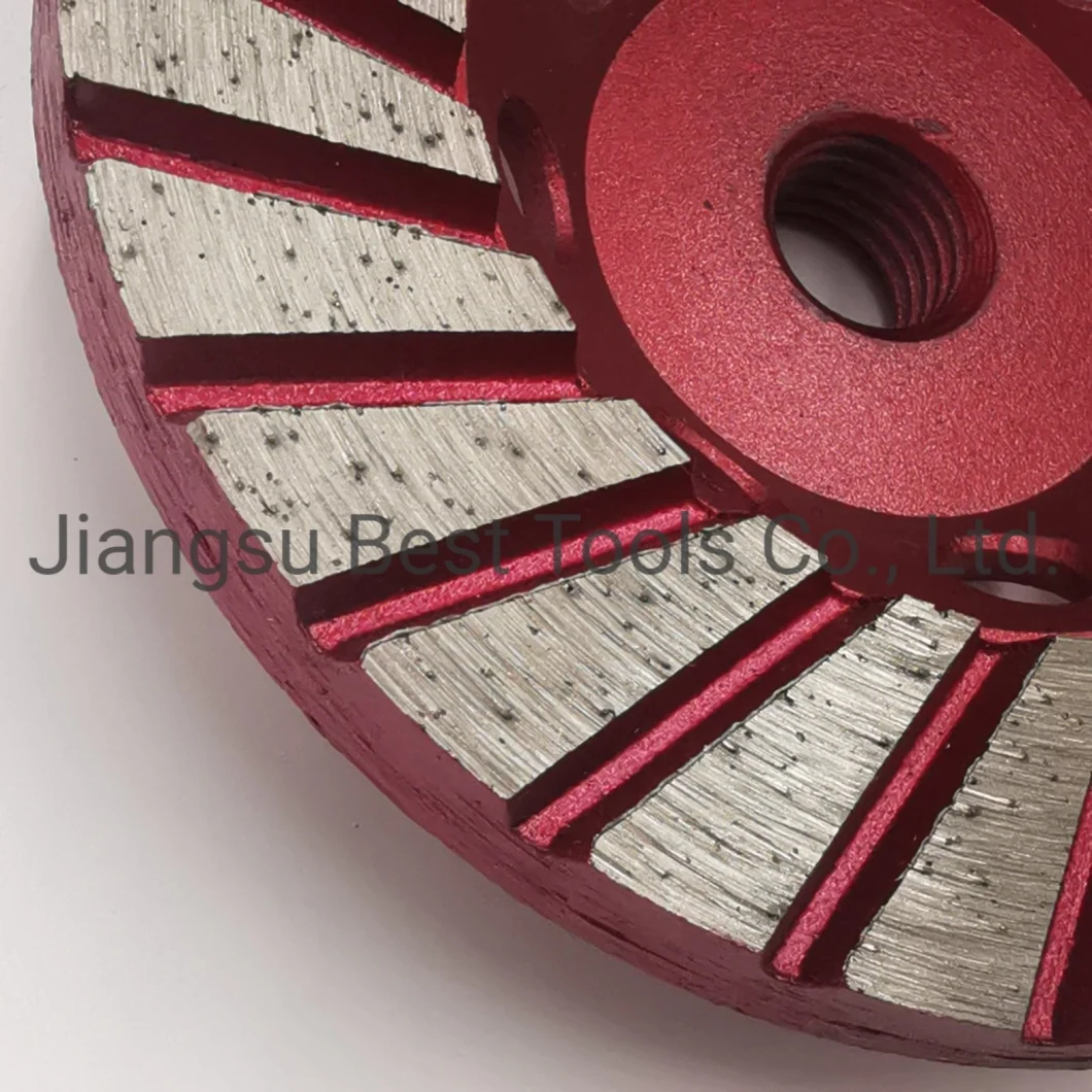 Hot Sale 4 Inch Sintered Double Row Segment Diamond Grinding Wheels for Concrete