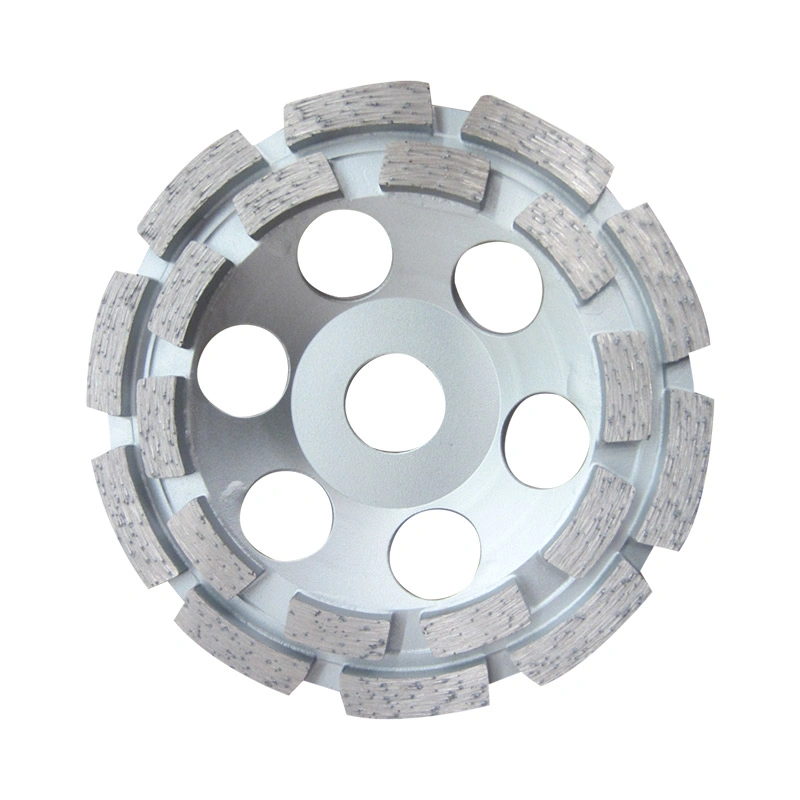 125mm Double Row Diamond Cup Grinding Wheel for Concrete Grinding