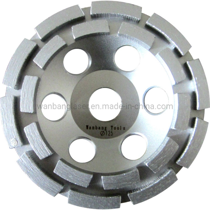 Double Row Diamond Cup Grinding Wheel for Soft Building Materials