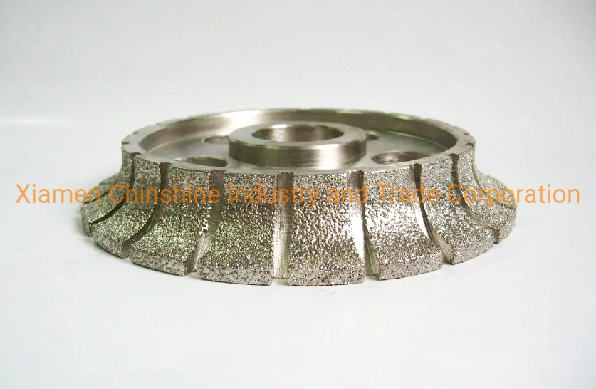 Electroplated Vacuum Brazed Marble Diamond Profile Grinding Wheel for Edge Grinding