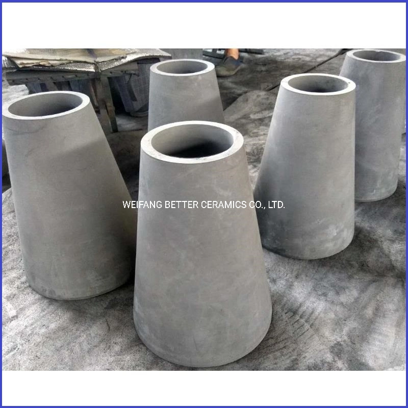 RBSiC ( SiSiC ) silicon carbide sic cyclone parts / cyclone lining with high hardness