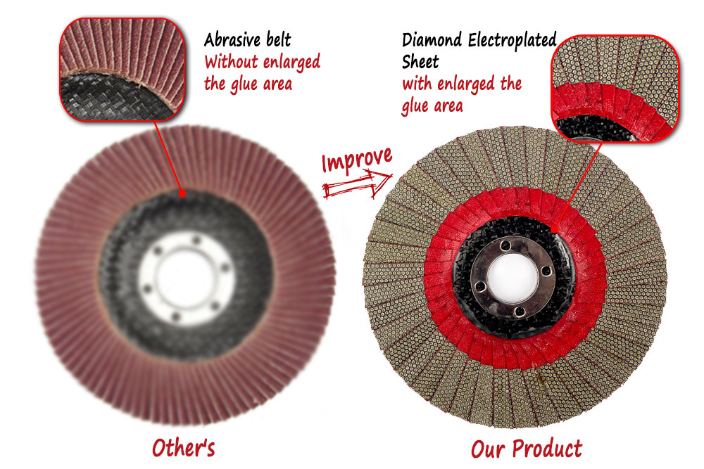 High Quality Electroplated Diamond Flexible Flap Polishing Grinding Disc