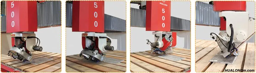 Hualong Stone Machinery Hsnc-500-650 CNC Bridge Saw Marble Cutting Machine with Milling Drilling Functions