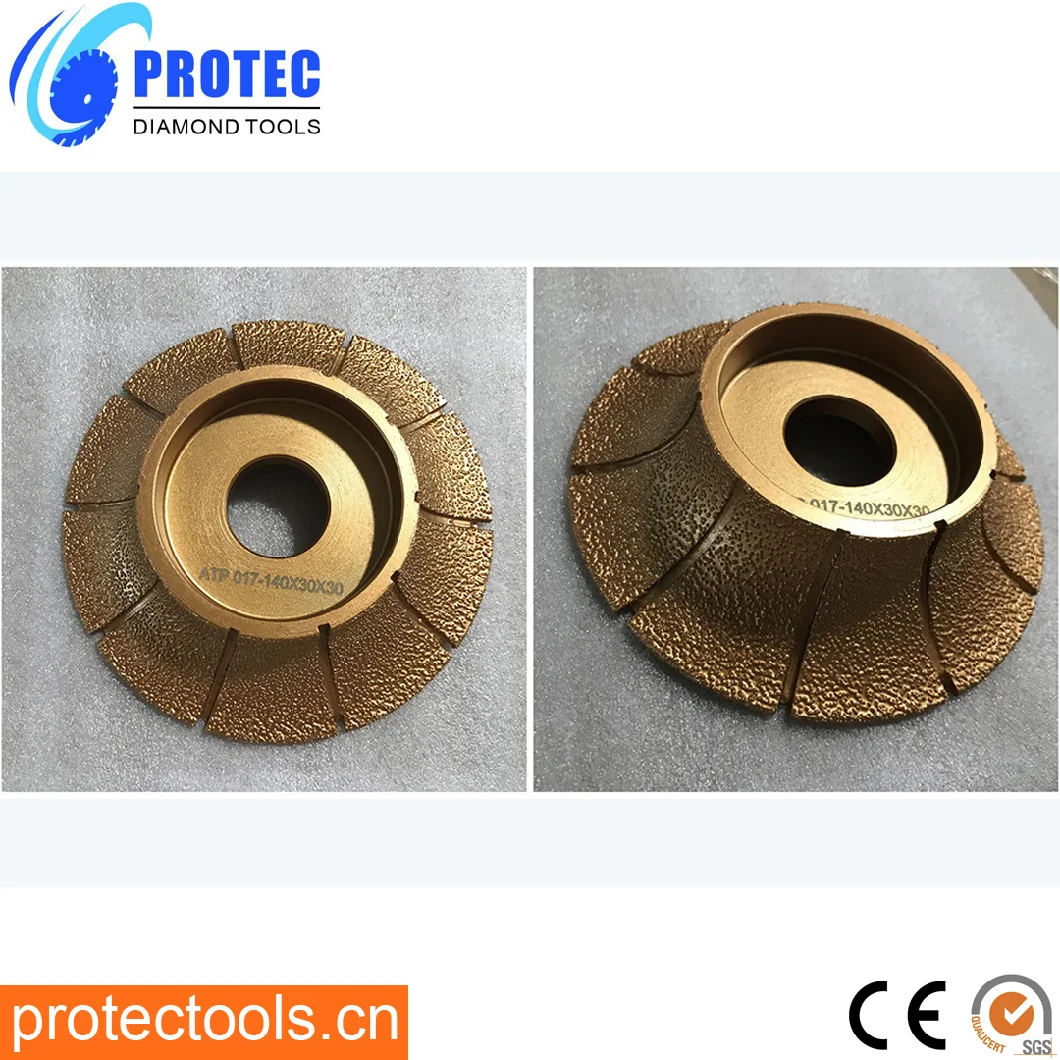 Vauum Brazed Diamond Cup Grinding Wheel/Profile Wheel for Stones