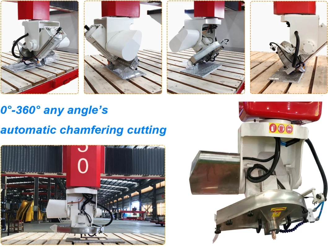 CNC Granite Saw Bridge Granite Tile Slab Countertop Cutting Saw Machine