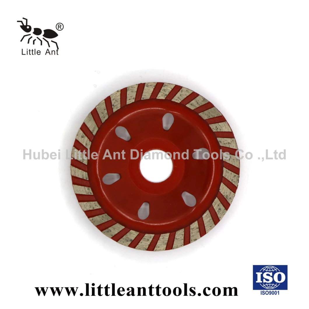 4.5mm Thickness Segment 4-Inch Diamond Cup Grinding Wheel