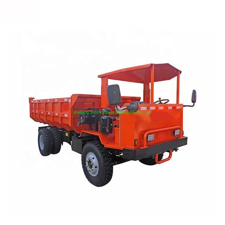 Fuel-Efficient and Durable Four-Wheels Diesel Mining Truck Rear Dump