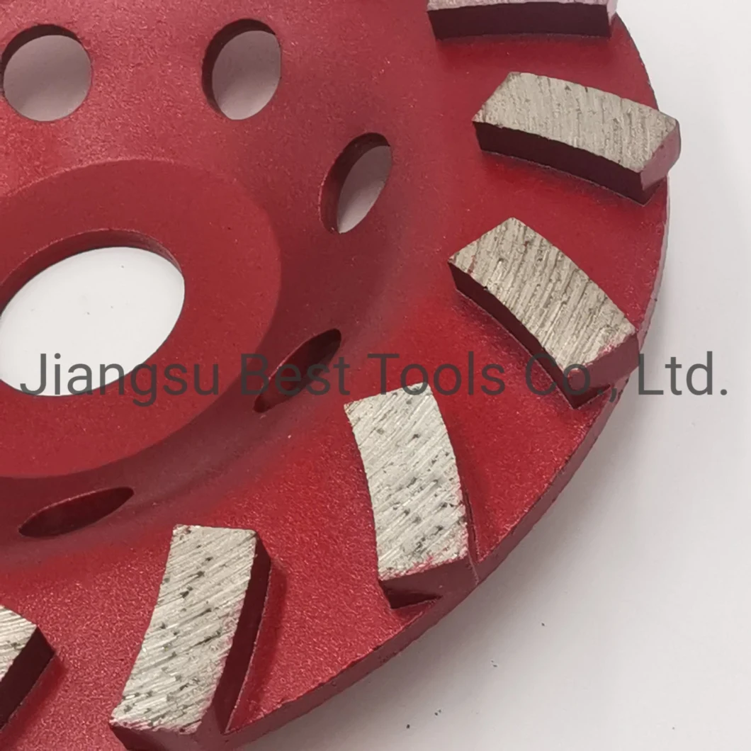 Hot Sale 4 Inch Sintered Double Row Segment Diamond Grinding Wheels for Concrete