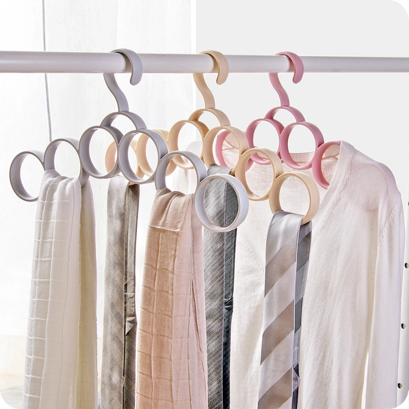 New Style Plain Thick Hanger, Multifunctional Scarf, Scarf Rack, Belt Rack, Plastic Tie Storage Hanger