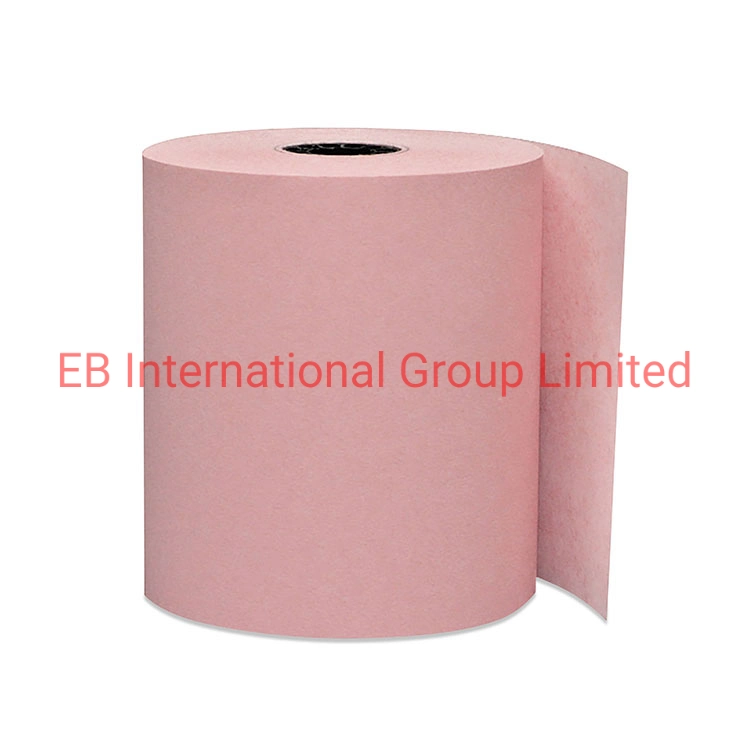 bank equipment supplier pink color thermal sensitive paper TPP-57-76-13