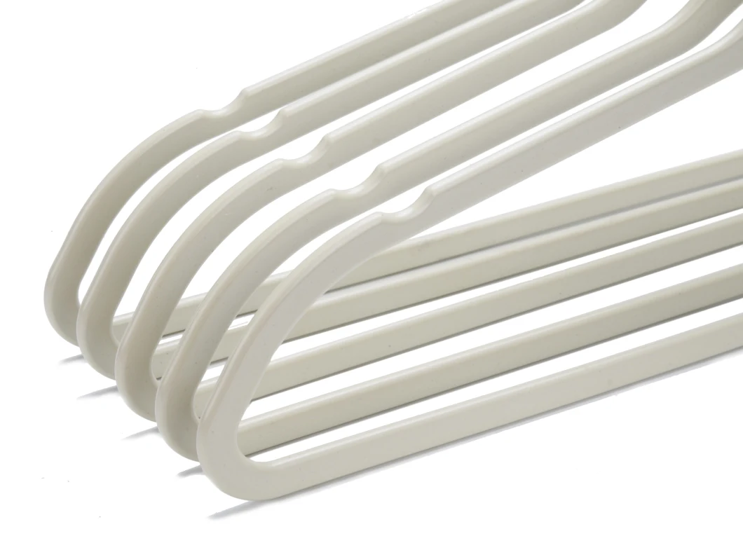Durable Non Slip Thin Compact Plastic Coat Hangers Space Saving