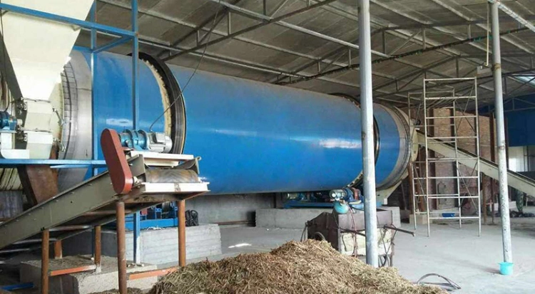 High Efficiency Rotary Wheat Straw Drying Machine for Sale