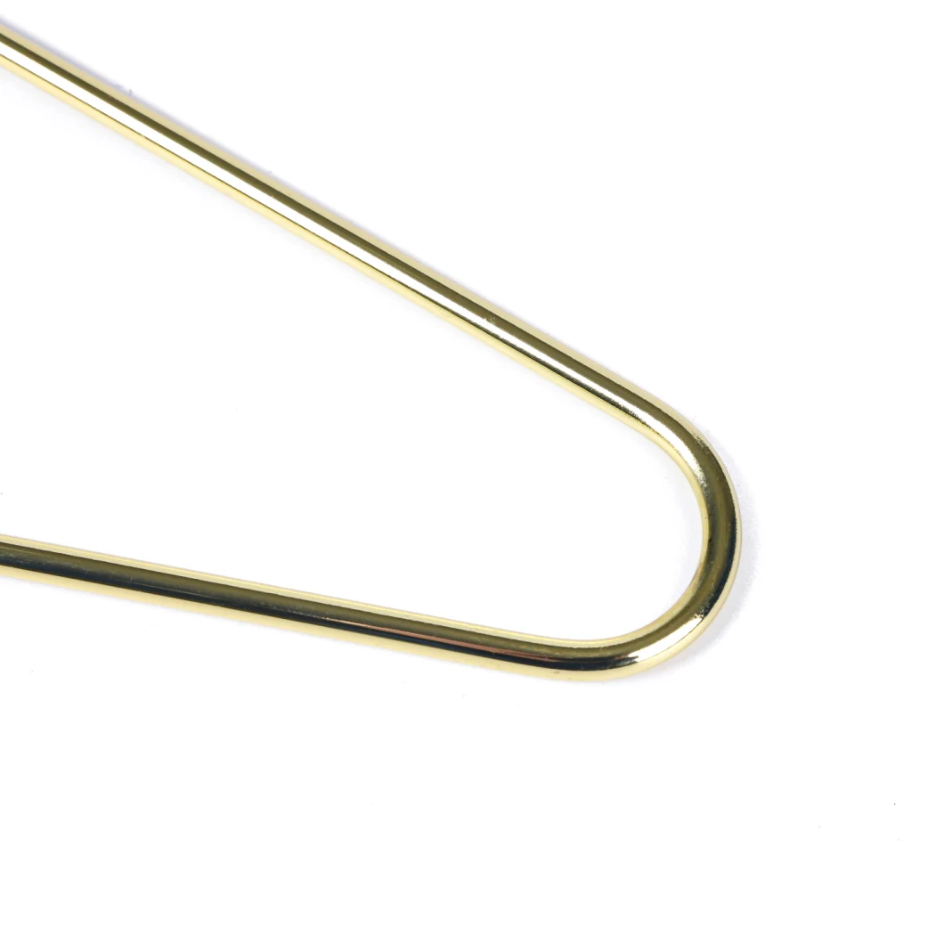 Heavy Duty Durable Space Saving Gold Metal Wire Hangers for Clothes