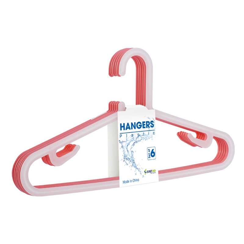 Wholesale Laundry Clothes Hanger Plastic Clothing Plastic Hanger for Cloth (XF-7902-2)