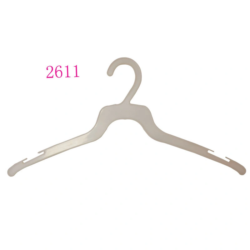 Cheap Plastic White Durable Shirt Hanger Flat Slim Save Space Hanger