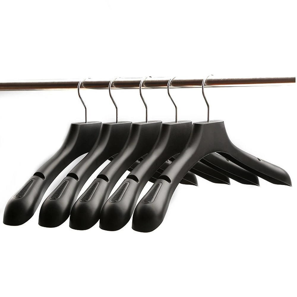 Round Plastic Clothes Hangers Matte Surface Plastic Apparel Hanger