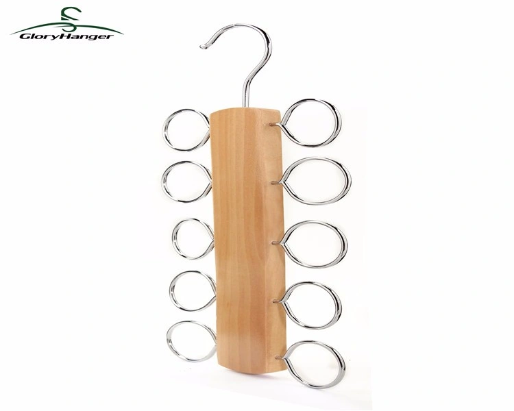 Wooden Scarf Hanger, Belt Display Rack Wholesale