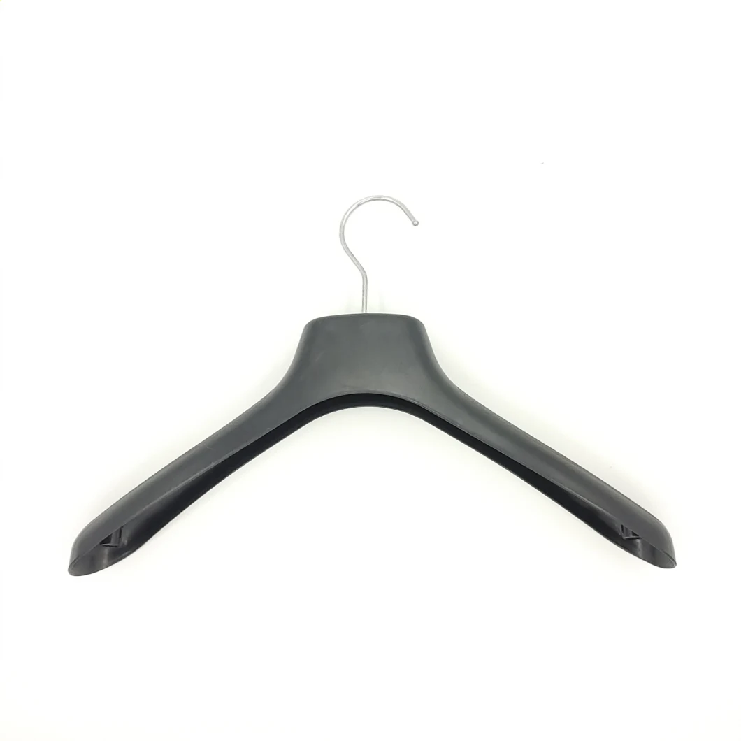 Slim Shape Open End Black Wire Vinly Metal Pants Hangers Rack