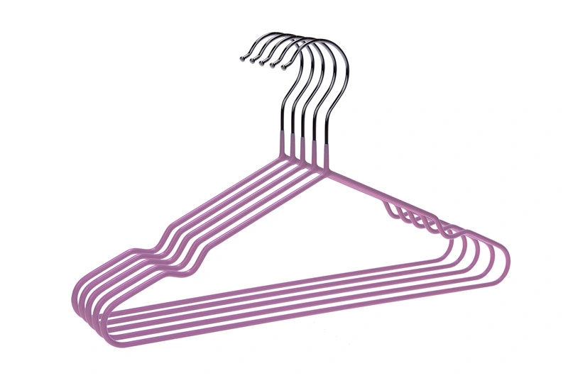 Winsun Wholesale Baby Hanger PVC-Coating Laundry Hanger Clothes Metal Hanger