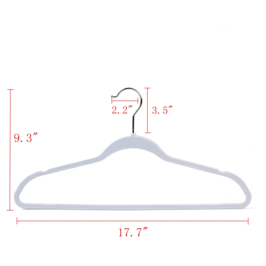 Durable Strong Plastic Space Saving Thin Compact Hangers for Clothes