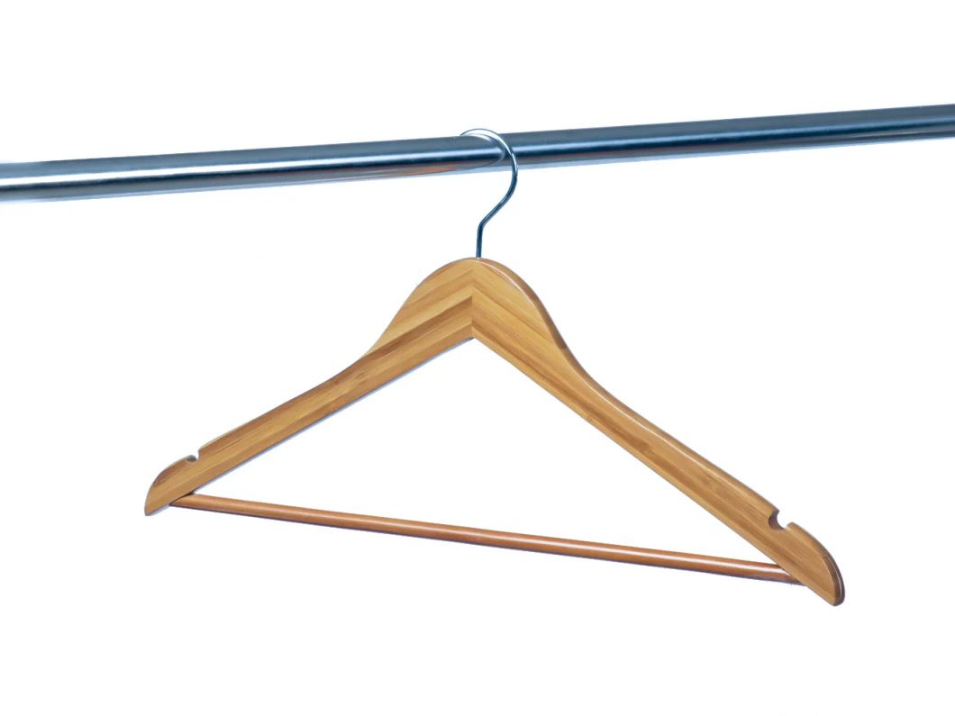Space Saving Flat Bamboo Clothing Top[ Suit Coat Hangers