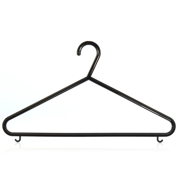 Quality Plastic Coat Hanger Plastic Clothes Hanger with Loop Hooks