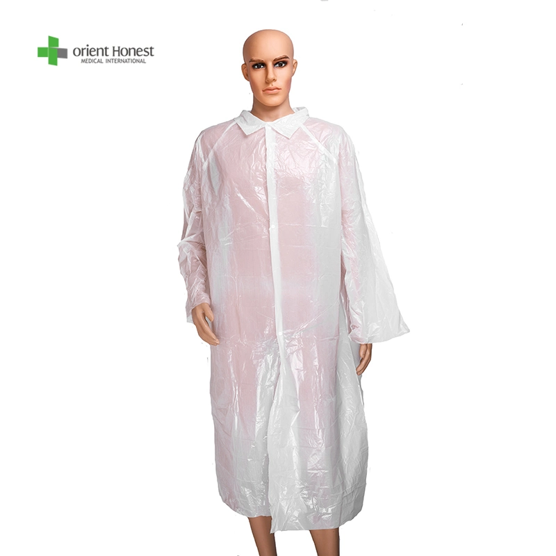 Plastic Lab Coat Plastic Laboratory Coat Plastic Clothing Laboratory Plastic Lab -Gown Plastic Visit Coat Disposable Protective Plastic Coat China Factory