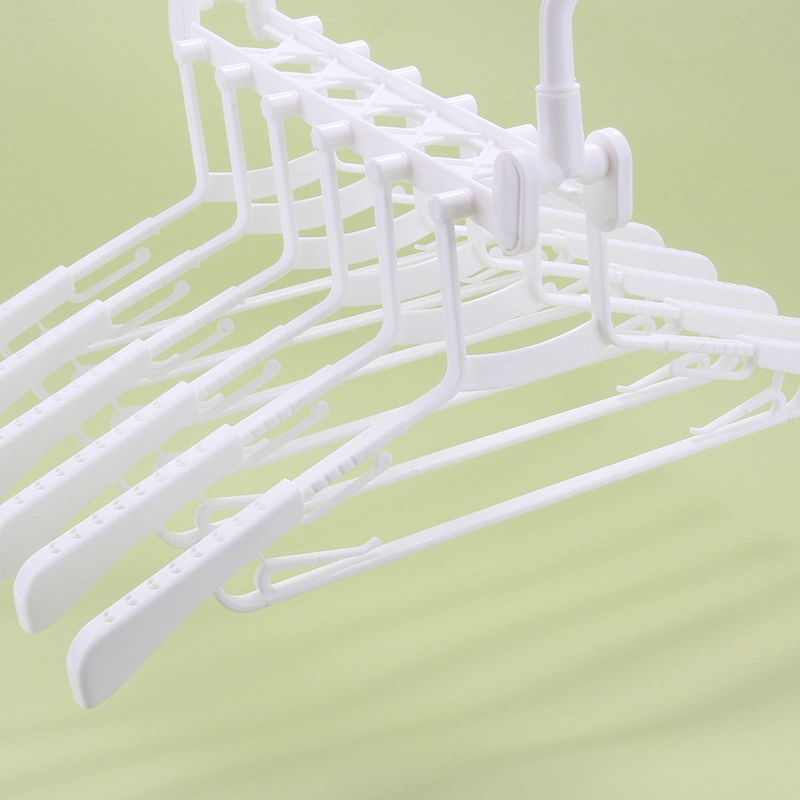 2020 Popular Folding Clothes Hangers Space Saving Plastic Clothes Racks