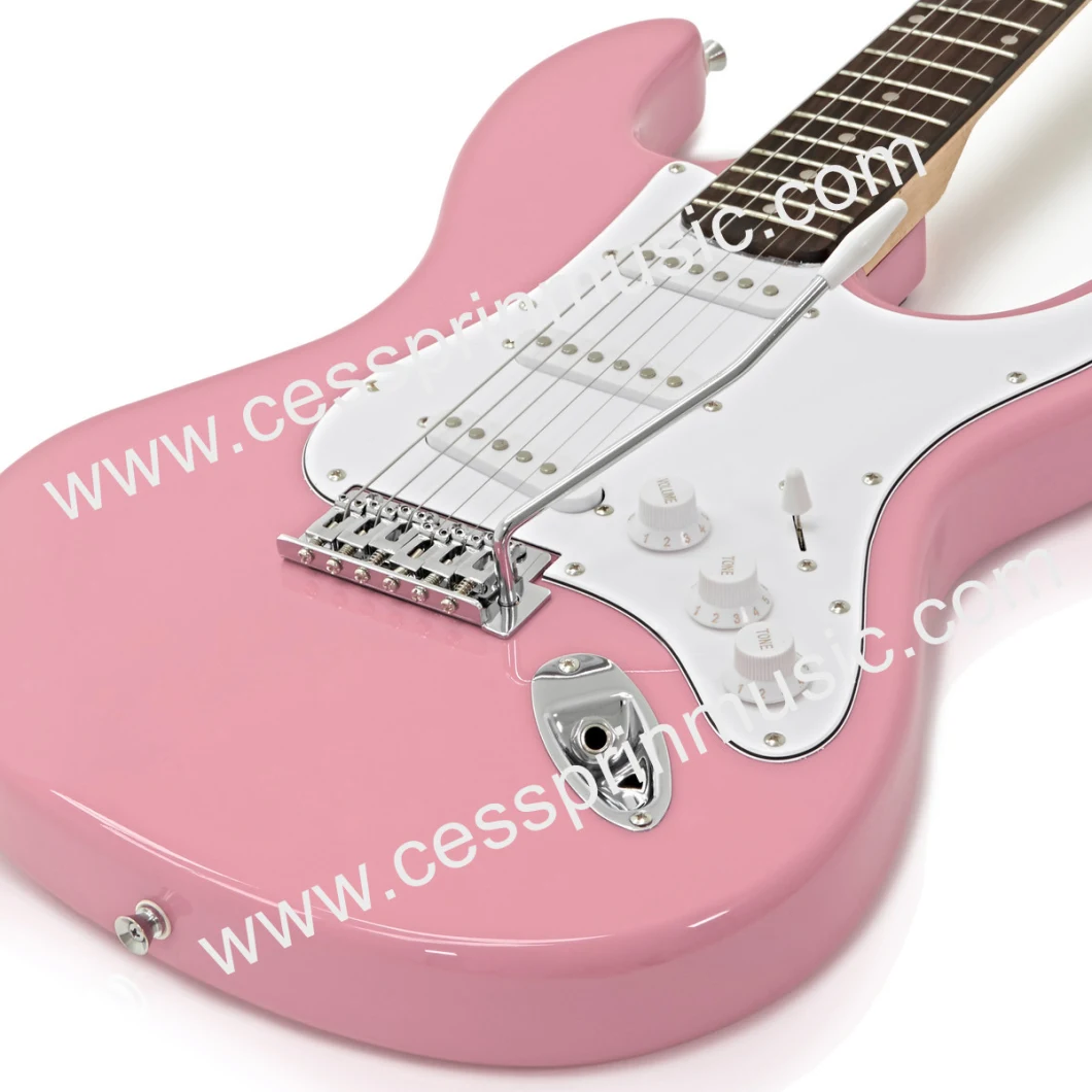 Hot Sell /Electric Guitar/ Lp Guitar /Guitar Supplier/ Manufacturer/Cessprin Music (ST601) /Pink
