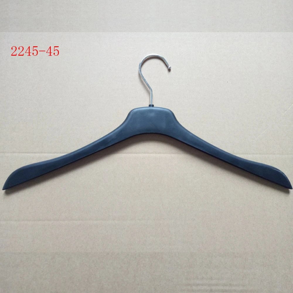 Ecofriendly Space Saving Plastic Male Jacket Clothes Hanger with Logo
