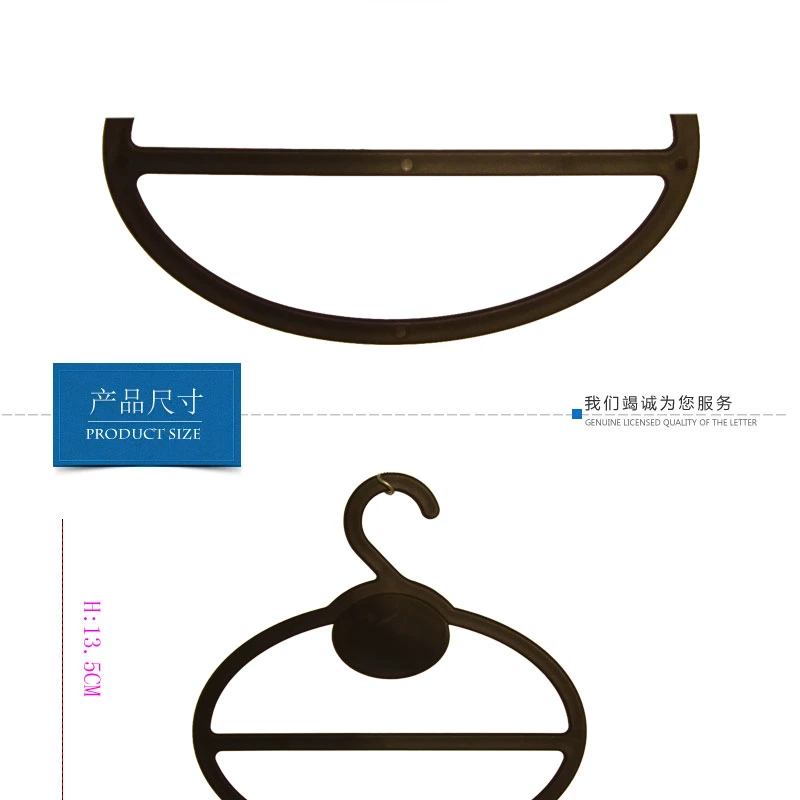 Dongguan Scarf Manufacture Make Black Cheap Plastic Hanger