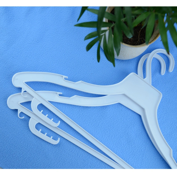 Flat Hotel Use Hanger PP PS Material Clothes Hanger Rack