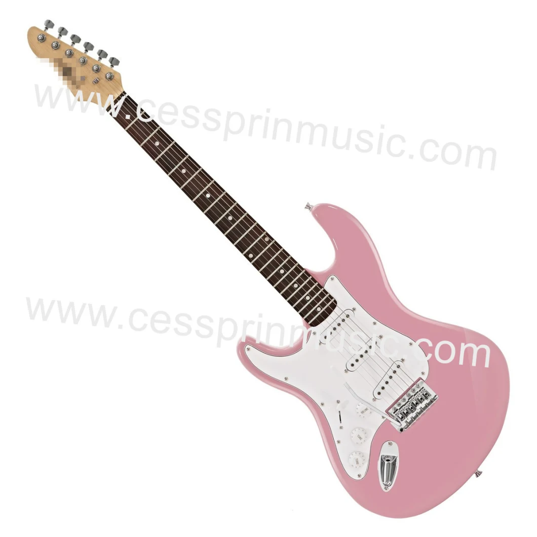 Wholesales / Left Hand Electric Guitar/ Lp Guitar /Guitar Supplier/ Manufacturer/Cessprin Music (ST610L) / Pink