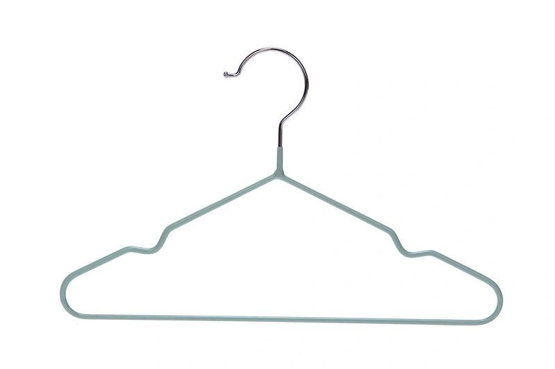 Winsun Cloth Rack Wholesale Baby Hanger PVC-Coating Kids Display Suit Metal Hanger