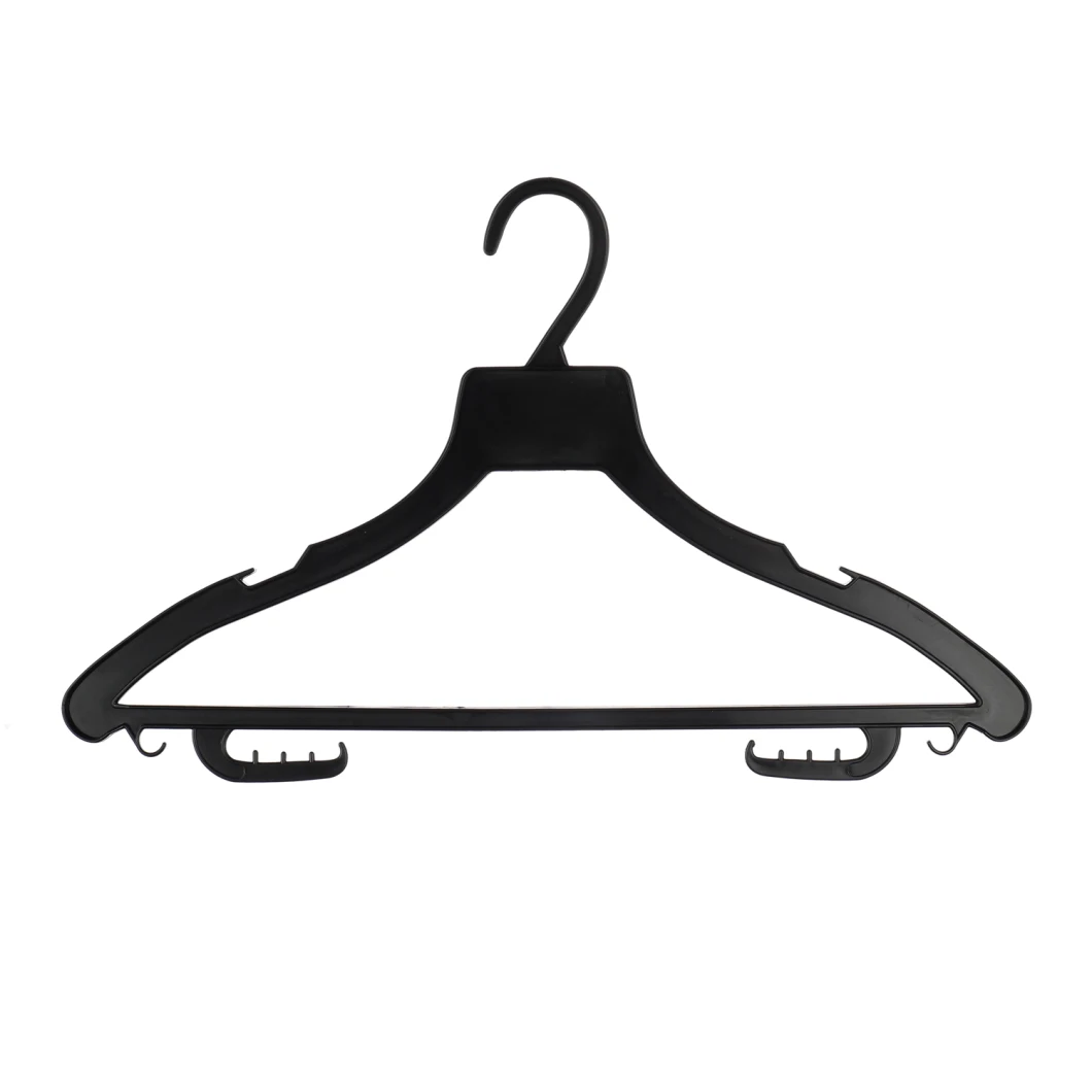 Custom Logo Cheap Plastic Clothes Multifunction Hangers Use for Brand Laundry Shops