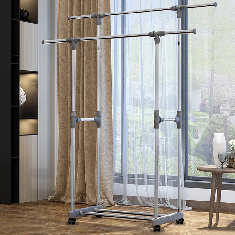 Wholesale Retractable Double Pole Clothes Hanger Dryer Rack (L222-1)