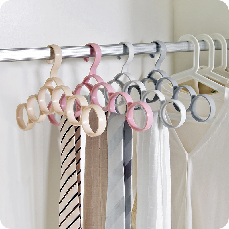 New Style Plain Thick Hanger, Multifunctional Scarf, Scarf Rack, Belt Rack, Plastic Tie Storage Hanger