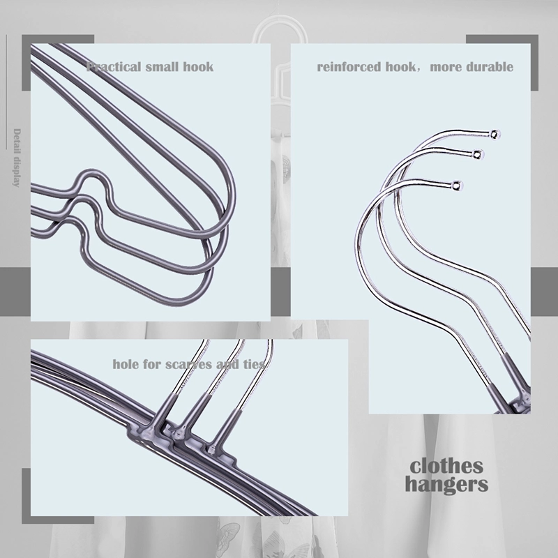 Factory Wholesale Laundry Drying Hanger PVC Coated Wire Metal Clothes Hangers (J1001R-1)