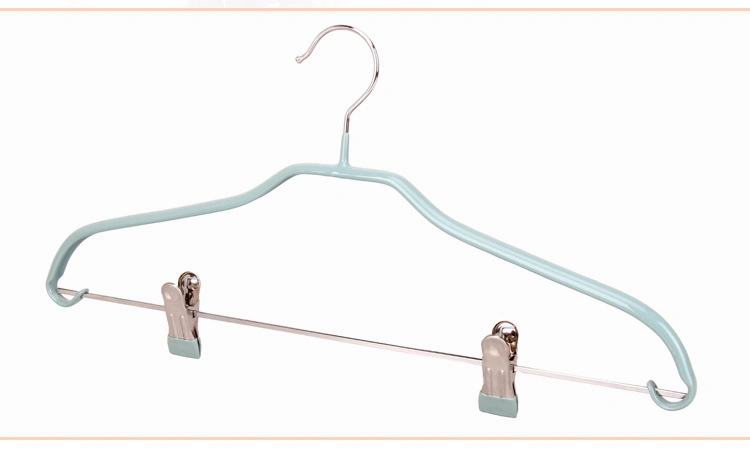 PVC Coated Galvanised Steel Metal Hangers Adult Space Saving Metal & Plastic Coating Clothes Hangers, Laundry Plastic & Metal Hangers